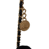 Chanel Star Coco Beach Bag Black Raffia Aged Gold Hardware