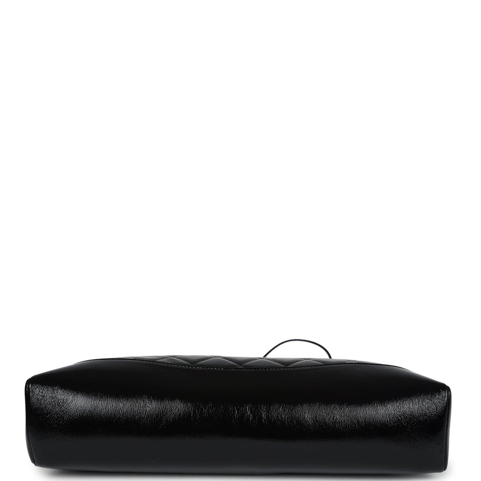 Chanel Large 31 Shopper Black Shiny Lambskin Light Gold Hardware