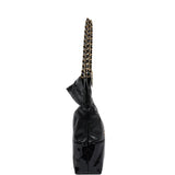 Chanel Small 22 Bag Black Shiny and Patent Calfskin Gold Hardware