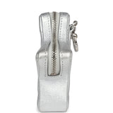 Chanel Star Charm Silver Metallic Lambskin Silver Hardware