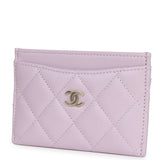 Chanel  Holder Wallet Lilac Caviar Gold Hardware