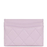 Chanel  Holder Wallet Lilac Caviar Gold Hardware