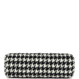 Chanel Small Kelly Shopper Black and White Houndstooth Tweed Brushed Gold Hardware