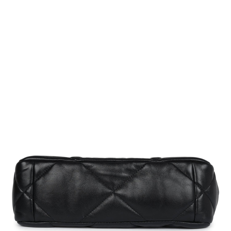 Chanel Medium 19 Flap Bag Black Lambskin Mixed Hardware