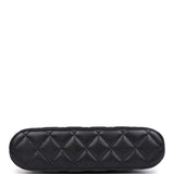 Chanel Small Clutch with Chain Crossbody Bag Black Caviar Light Gold Hardware