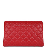 Chanel Clutch with Chain Bag Red Caviar Silver Hardware - Remaining Balance