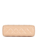 Chanel Small Kelly Shopper Beige Shiny Aged Calfskin Brushed Gold Hardware