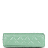 Chanel Small Kelly Shopper Light Green Shiny Aged Calfskin Brushed Gold Hardware