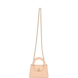 Chanel Small Kelly Shopper Beige Shiny Aged Calfskin Brushed Gold Hardware