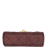 Chanel Nano Kelly Shopper Pink and Black Washed Denim Brushed Gold Hardware