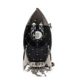 Chanel Limited Edition Rocket Ship Minaudière Bag Black Lucite and Crystals Silver Hardware