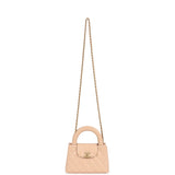 Chanel Small Kelly Shopper Beige Shiny Aged Calfskin Brushed Gold Hardware