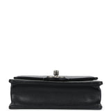 Chanel Chic Pearls Flap Bag Black Calfskin Aged Ruthenium Hardware
