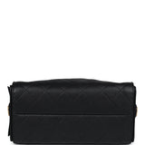 Chanel Small 25 Hobo Bag Black Caviar Antique Gold Hardware