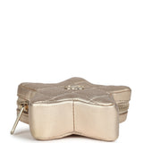 Chanel Walk Of Fame Star Clip-On Coin Purse Metallic Gold Goatskin Light Gold Hardware