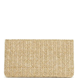 Chanel CC Woven Clutch Gold Natural Raffia Antique Gold Hardware