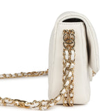 Chanel Mini CC You Flap Bag White Caviar Gold Hardware