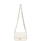 Chanel Mini CC You Flap Bag White Caviar Gold Hardware