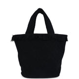 Chanel Coco Beach Tote Black Terry Cloth with Towel