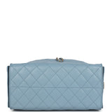 Chanel Medium 25 Hobo Bag Blue Caviar Antique Gold Hardware