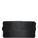 Chanel Small 25 Hobo Bag Black Washed Denim Antique Gold Hardware
