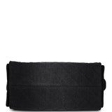 Chanel Small 25 Hobo Bag Black Washed Denim Antique Gold Hardware