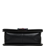 Chanel LED Small Boy Bag Black Lambskin Rainbow Hardware