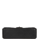 Chanel Maxi Classic Double Flap Bag Black Quilted Caviar Silver Hardware