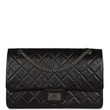 Chanel Jumbo Reissue 227 2.55 Flap Bag Aged Calfskin Ruthenium Hardware