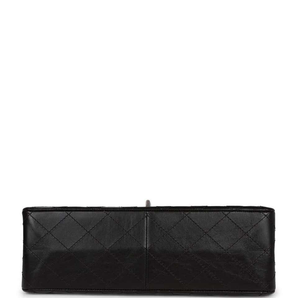 Chanel Jumbo Reissue 227 2.55 Flap Bag Aged Calfskin Ruthenium Hardware