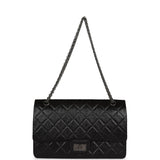 Chanel Jumbo Reissue 227 2.55 Flap Bag Aged Calfskin Ruthenium Hardware