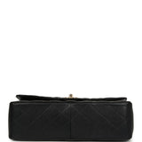 Chanel Jumbo Classic Double Flap Bag Black Caviar Gold Hardware