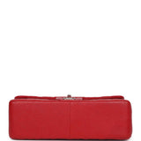 Chanel Jumbo Classic Double Flap Red Caviar Silver Hardware