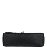 Chanel Jumbo Classic Single Flap Bag Black Caviar Silver Hardware