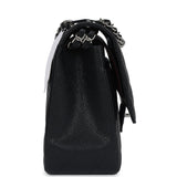 Chanel Jumbo Classic Double Flap Bag Black Caviar Silver Hardware