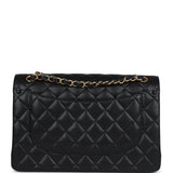 Chanel Jumbo Classic Double Flap Bag Black Caviar Gold Hardware