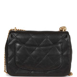 Chanel Sweetheart Crush Mini Rectangular Flap Bag Black Caviar Antique Gold Hardware