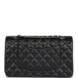 Chanel Medium Classic Double Flap Black Caviar Silver Hardware