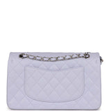 Chanel Medium Classic Double Flap Lavender Caviar Silver Hardware