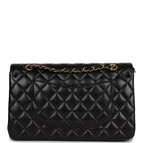 Chanel Medium Classic Double Flap Bag Black Lambskin Gold Hardware
