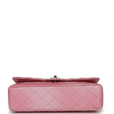 Chanel Medium Classic Double Flap Bag Pink Iridescent Ombre Goatskin Gold Hardware