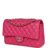 Chanel Medium Classic Double Flap Hot Pink Lambskin Gold Hardware