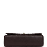 Chanel Medium Classic Double Flap Dark Purple Caviar Gold Hardware