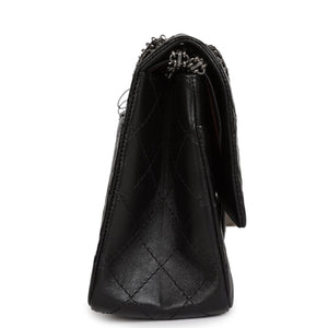 Chanel Medium Reissue 226 2.55 Flap Black Aged Calfskin Ruthenium Hardware