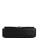 Chanel Medium Classic Double Flap Black Lambskin Silver Hardware