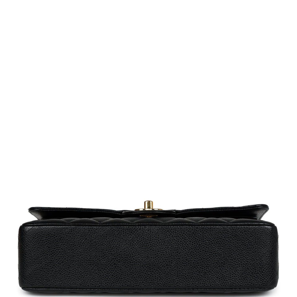 Chanel Medium Classic Double Flap Black Caviar Gold Hardware