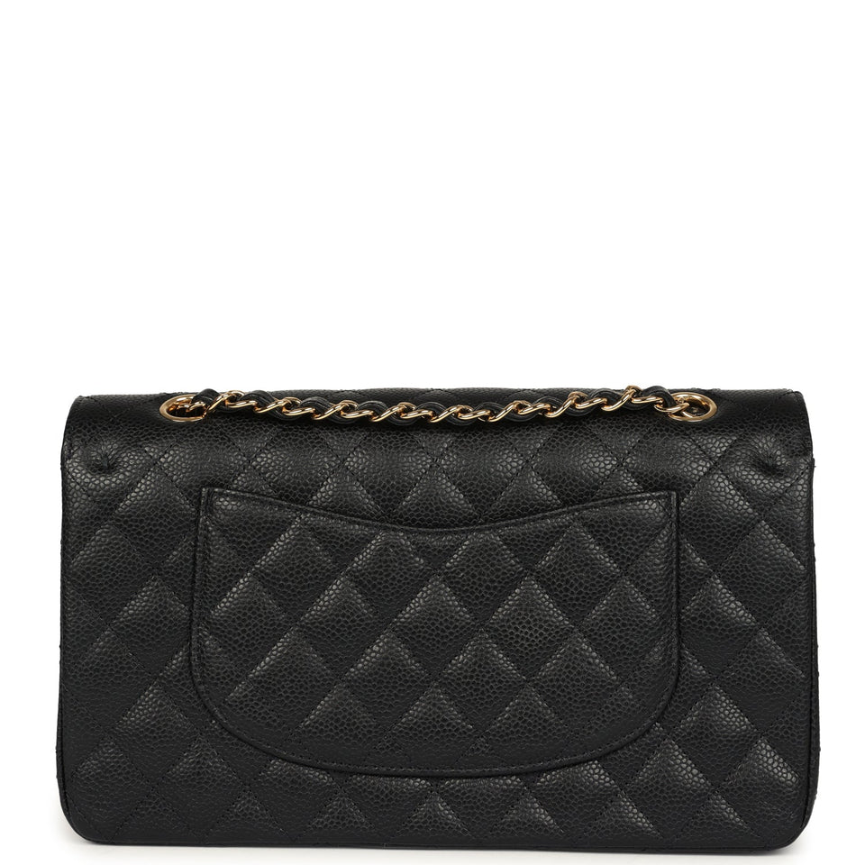 Chanel Medium Classic Double Flap Black Caviar Gold Hardware