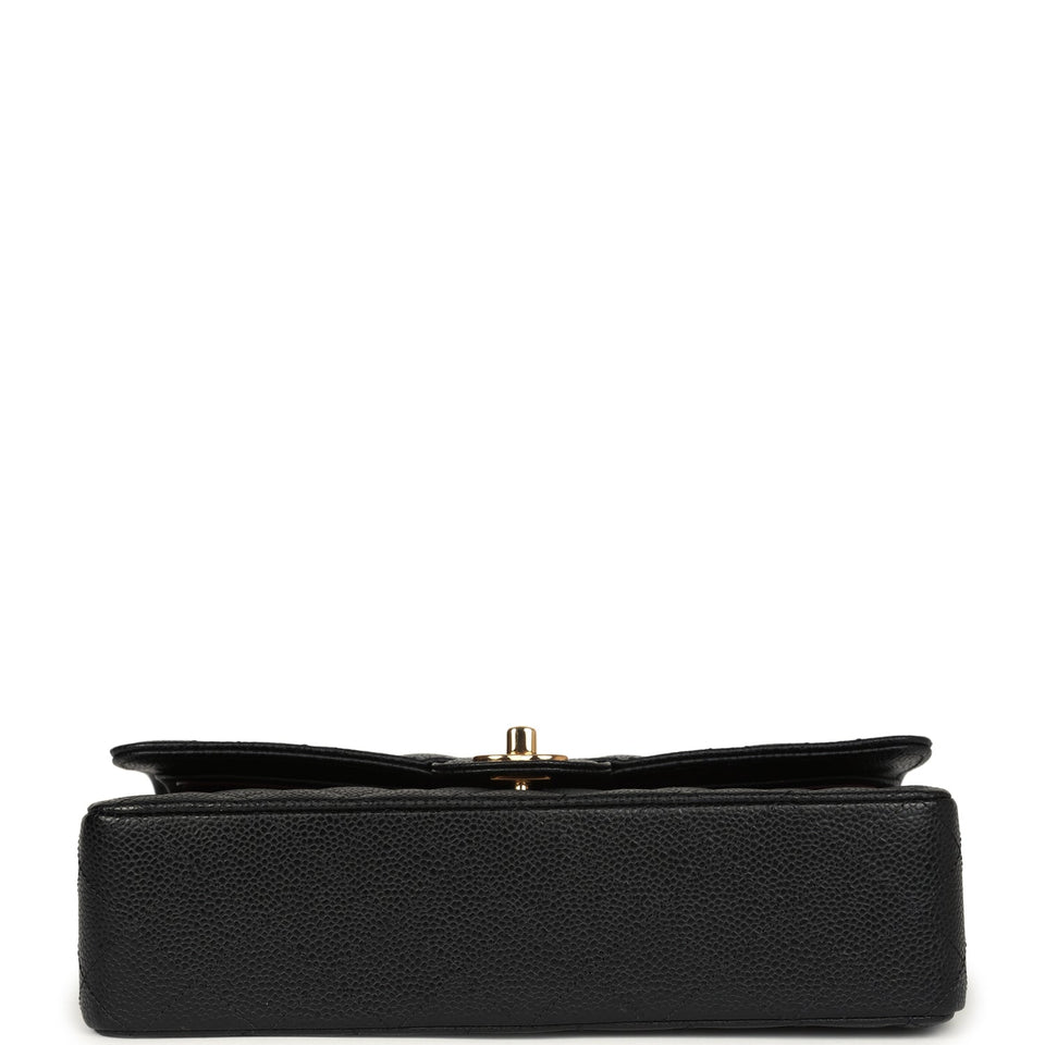 Chanel Medium Classic Double Flap Black Caviar Gold Hardware
