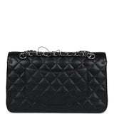 Chanel Medium Classic Double Flap Black Caviar Silver Hardware