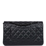 Chanel Medium Classic Double Flap Bag SO Black Lambskin Black Hardware